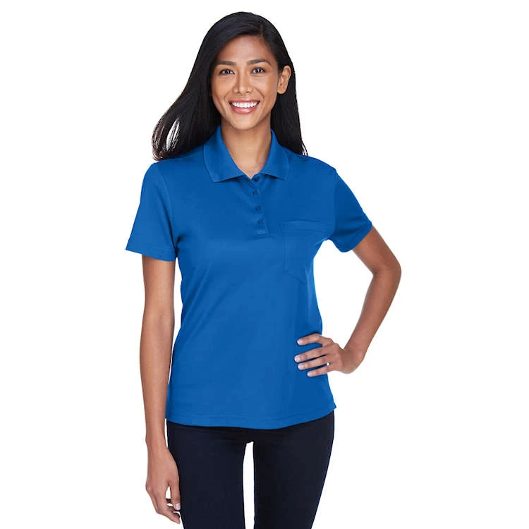 Core 365 Ladies' Origin Performance Piqué Polo With Pocket 1 Core 365 Ladies' Origin Performance Piqué Polo With Pocket