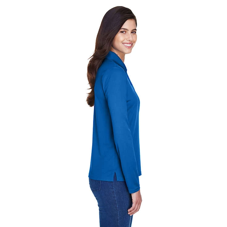 Core 365 Ladies' Pinnacle Performance Long-Sleeve Piqué Polo 3 Core 365 Ladies' Pinnacle Performance Long-Sleeve Piqué Polo - Image 3