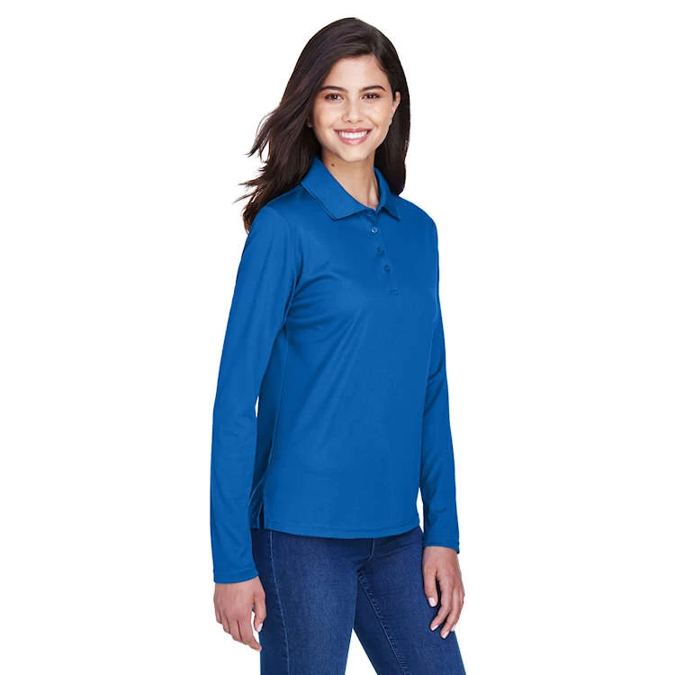 Core 365 Ladies' Pinnacle Performance Long-Sleeve Piqué Polo 4 Core 365 Ladies' Pinnacle Performance Long-Sleeve Piqué Polo - Image 4