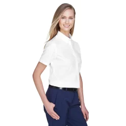 Core 365 Ladies' Optimum Short-Sleeve Twill Shirt 8 Core 365 Ladies' Optimum Short-Sleeve Twill Shirt -Outfit Junction Sales Store AC78194@3