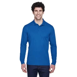 Core 365 Men's Pinnacle Performance Long-Sleeve Piqué Polo