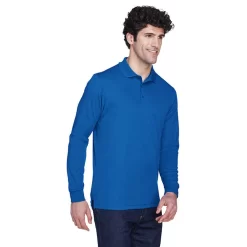 Core 365 Men's Pinnacle Performance Long-Sleeve Piqué Polo -Outfit Junction Sales Store AC88192@3