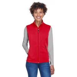 Core 365 Ladies' Cruise Two-Layer Fleece Bonded Soft Shell Vest