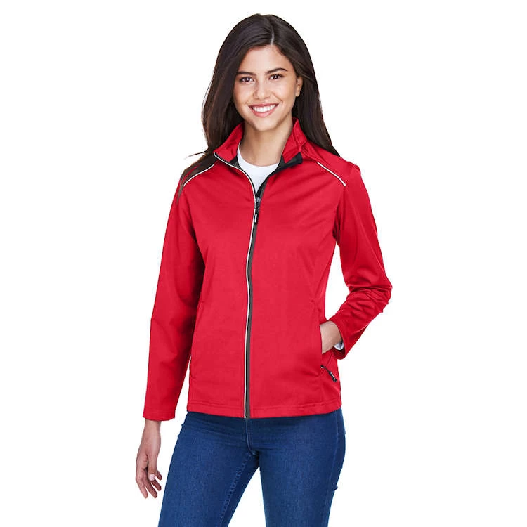 Core 365 Ladies' Techno Lite Three-Layer Knit Tech-Shell 1 Core 365 Ladies' Techno Lite Three-Layer Knit Tech-Shell