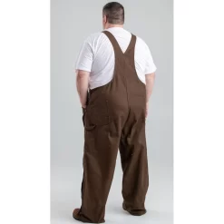 Berne Unlined Washed Zip To Knee Duck Bib Overall -Outfit Junction Sales Store BEB1068@2