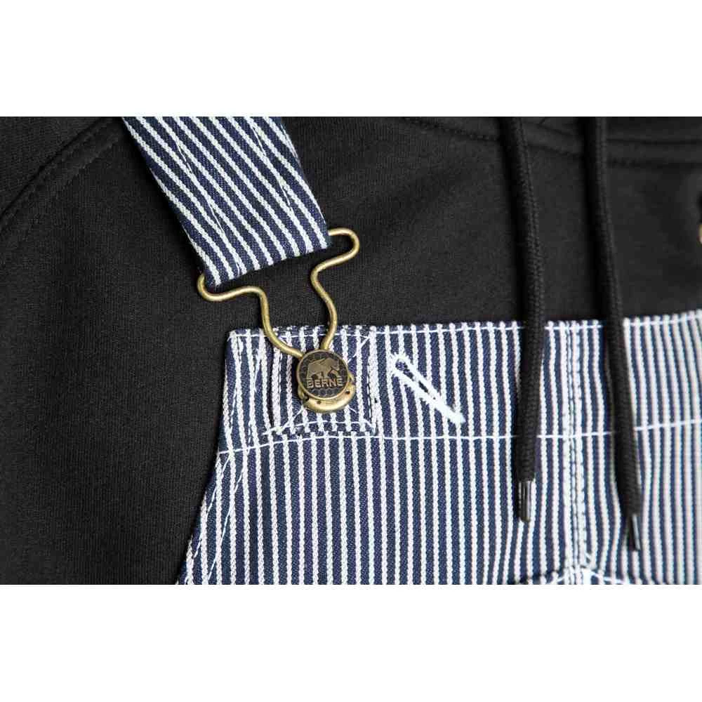 Berne Original Unlined Hickory Stripe Bib Overall 4 Berne Original Unlined Hickory Stripe Bib Overall - Image 4