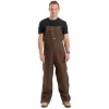 Berne Traditional Washed Insulated Bib Overall Quilt Lined Zip To Knee