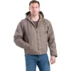 Berne Sanded Hooded Work Jacket Sherpa Lined