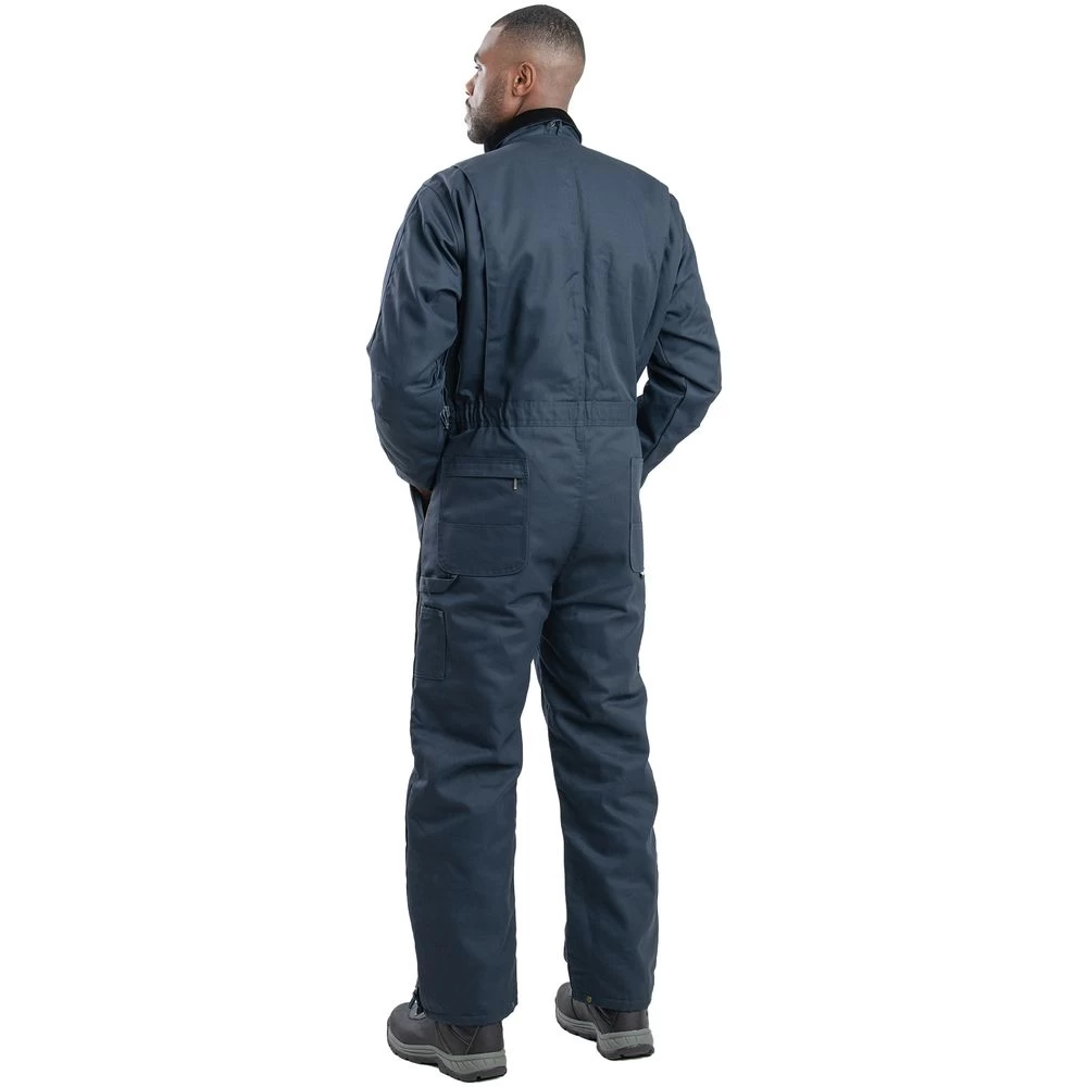 Berne Deluxe Twill Insulated Coverall Quilt Lined Zip To Hip 2 Berne Deluxe Twill Insulated Coverall Quilt Lined Zip To Hip - Image 2