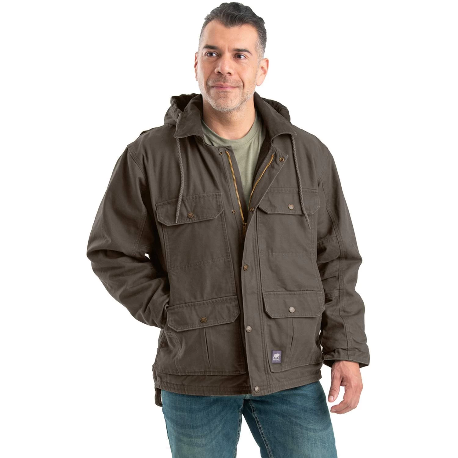 Berne Sanded Contractor Coat Fleece Lined 1 Berne Sanded Contractor Coat Fleece Lined