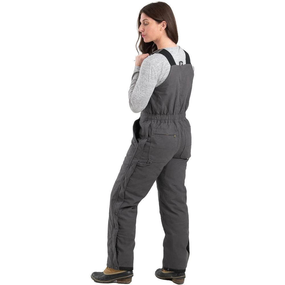 Berne Ladies' Washed Insulated Bib Overall Zip To Waist 2 Berne Ladies' Washed Insulated Bib Overall Zip To Waist - Image 2