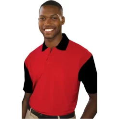 Blue Generation Men's IL-50 Rental Friendly Colorblock Polo