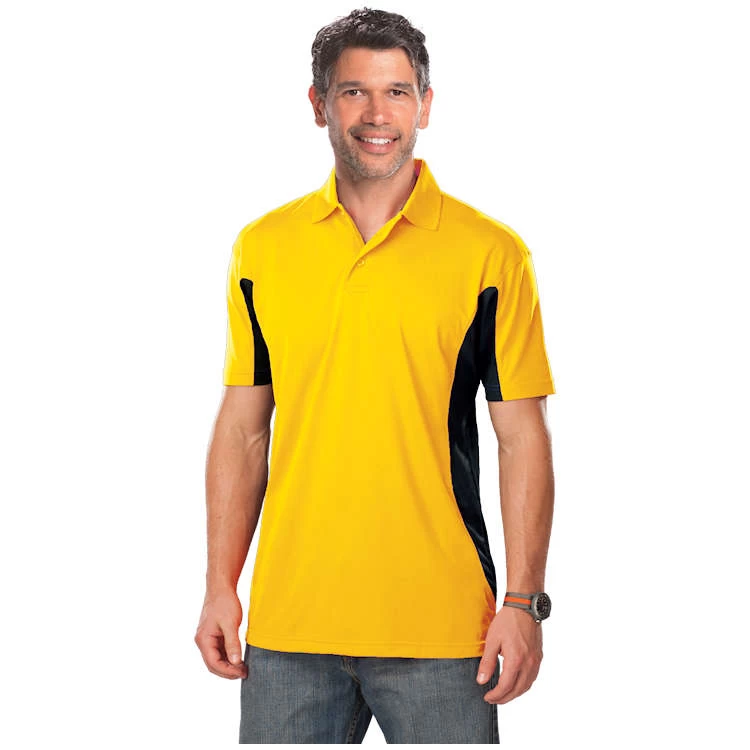 Blue Generation Men's Snag Resistant Colorblock Short Sleeve Polo 1 Blue Generation Men's Snag Resistant Colorblock Short Sleeve Polo