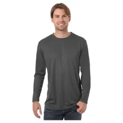 Blue Generation Adult Value Wicking Crew Neck Performance Long Sleeve T-Shirt