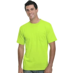 Bayside 50/50 Short Sleeve T-Shirt With Pocket