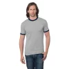 Bayside 6.1 Oz. Unisex Short Sleeve Ringer Crew T-Shirt