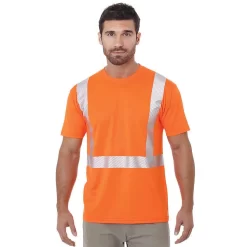 Bayside Hi-Vis Performance Crew Tee Segmented Striping