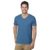 Bayside Unisex Fine Jersey V-Neck T-Shirt