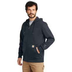 Carhartt Rain Defender Paxton Heavyweight Hooded Zip Front Sweatshirt -Outfit Junction Sales Store CA100614@4