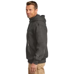 Carhartt Rain Defender Paxton Heavyweight Hooded Zip Mock Sweatshirt -Outfit Junction Sales Store CA100617@3