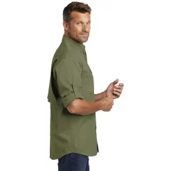 CLEARANCE Carhartt Ridgefield Solid Long Sleeve Shirt -Outfit Junction Sales Store CA102418@3