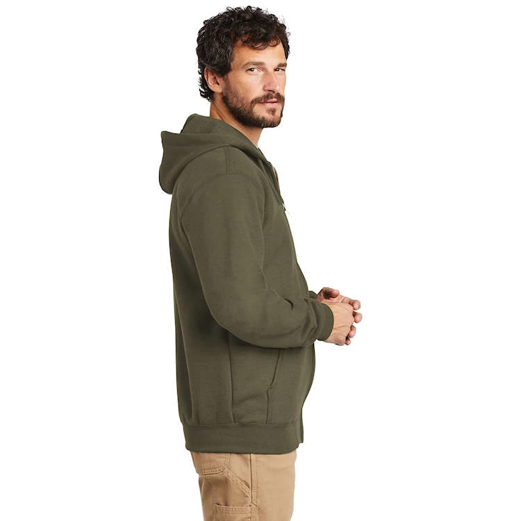 Carhartt Midweight Fleece Zip-Front Hooded Sweatshirt 4 Carhartt Midweight Fleece Zip-Front Hooded Sweatshirt - Image 4