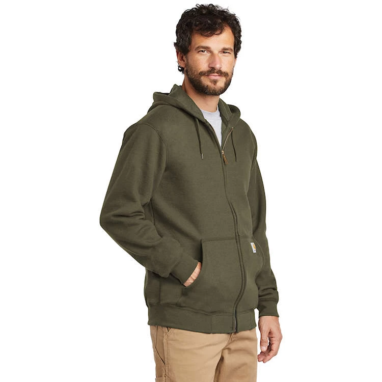 Carhartt Midweight Fleece Zip-Front Hooded Sweatshirt 5 Carhartt Midweight Fleece Zip-Front Hooded Sweatshirt - Image 5