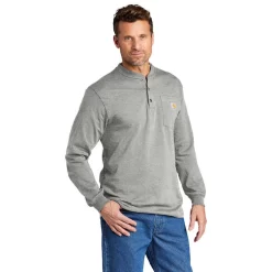 Carhartt Long Sleeve Henley T-Shirt -Outfit Junction Sales Store CAK128@4