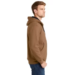 CornerStone® Heavyweight Full-Zip Hooded Sweatshirt With Thermal Lining -Outfit Junction Sales Store CSCS620@3