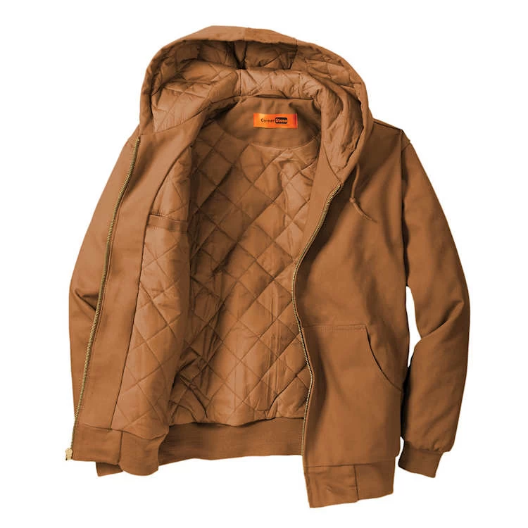 CornerStone® Duck Cloth Hooded Work Jacket 3 CornerStone® Duck Cloth Hooded Work Jacket - Image 3