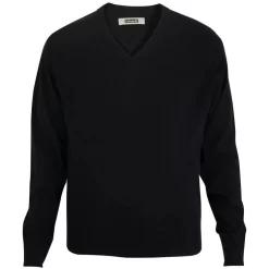 Edwards Unisex V-Neck Acrylic Interlock Long Sleeve Sweater