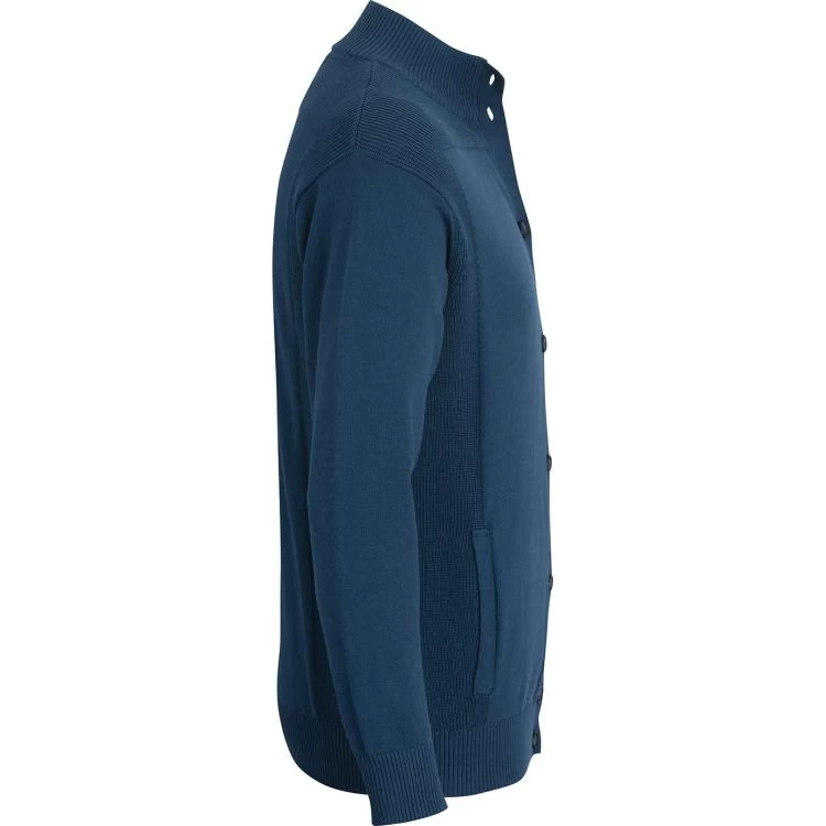 CLEARANCE Edwards Unisex Rib Collar Button-Front Cardigan With Pockets 2 CLEARANCE Edwards Unisex Rib Collar Button-Front Cardigan With Pockets - Image 2