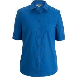 Edwards Ladies' Short Sleeve Stretch Poplin Blouse