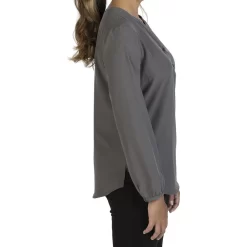 Edwards Ladies' Open V-Neck Long Sleeve Blouse -Outfit Junction Sales Store ED5275@3