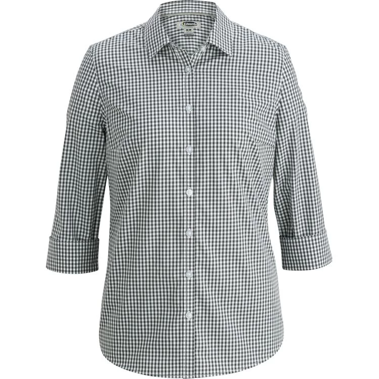 CLEARANCE Edwards Ladies' 3/4 Sleeve Stretch Broadcloth Blouse 1 CLEARANCE Edwards Ladies' 3/4 Sleeve Stretch Broadcloth Blouse