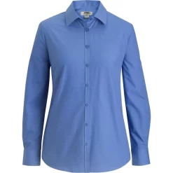 Edwards Ladies' Essential Broadcloth Shirt - Long Sleeve