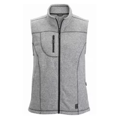 Edwards Ladies' Sweater Knit Fleece Vest With Pockets
