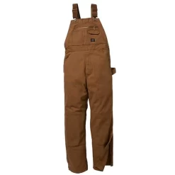 Key Premium Unlined Duck Bib Overall, Knee Zip