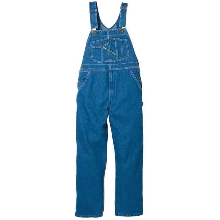 Key High Back Bib Overall-Zip Fly-Stonewashed 1 Key High Back Bib Overall-Zip Fly-Stonewashed