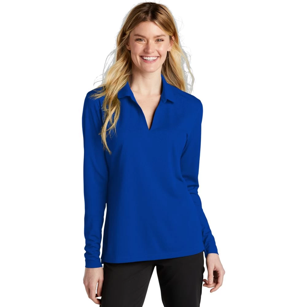 Nike Ladies Dri-FIT Micro Pique 2.0 Long Sleeve Polo 1 Nike Ladies Dri-FIT Micro Pique 2.0 Long Sleeve Polo