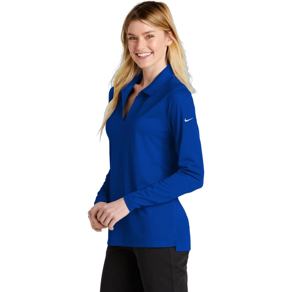 Nike Ladies Dri-FIT Micro Pique 2.0 Long Sleeve Polo 2 Nike Ladies Dri-FIT Micro Pique 2.0 Long Sleeve Polo - Image 2
