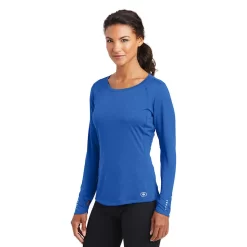 OGIO® ENDURANCE Ladies' Long Sleeve Pulse Crew Tee -Outfit Junction Sales Store OGLOE321@3