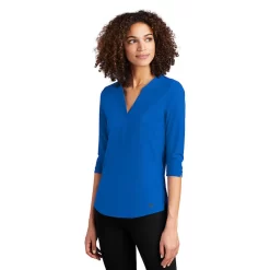 OGIO® Ladies' 3/4 Sleeve Jewel Henley 8 OGIO® Ladies' 3/4 Sleeve Jewel Henley -Outfit Junction Sales Store OGLOG104@3