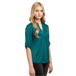 OGIO® Ladies' 3/4 Sleeve Crush Henley -Outfit Junction Sales Store OGLOG111@3
