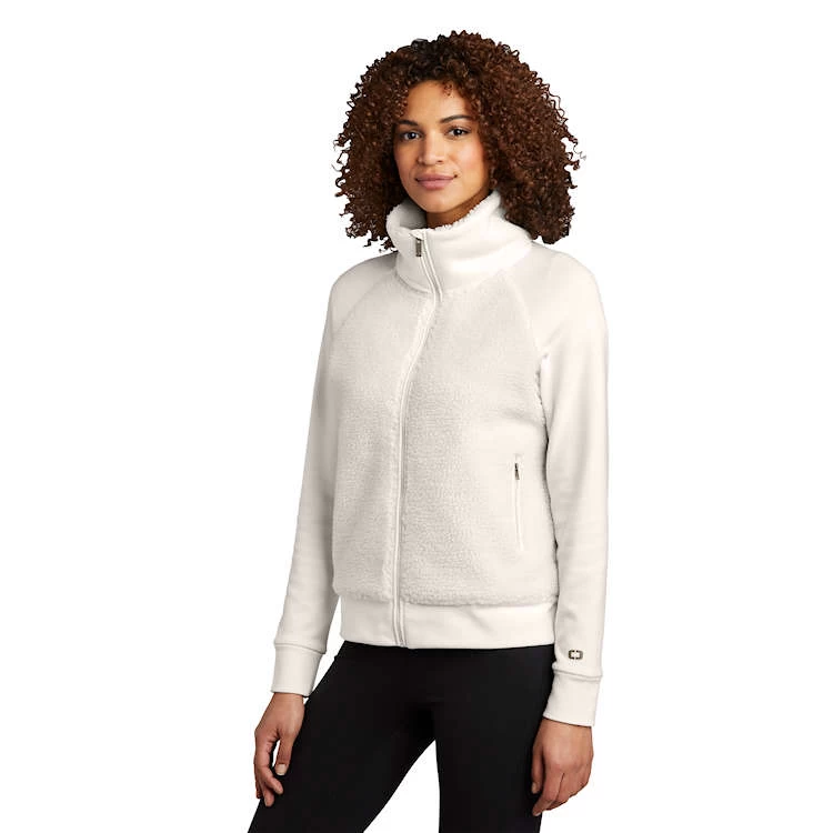 OGIO® Ladies' Luuma Sherpa Full Zip Fleece 4 OGIO® Ladies' Luuma Sherpa Full Zip Fleece - Image 4
