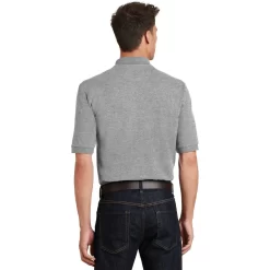 Port Authority® Heavyweight Cotton Pique Polo With Pocket -Outfit Junction Sales Store PAK420P@3
