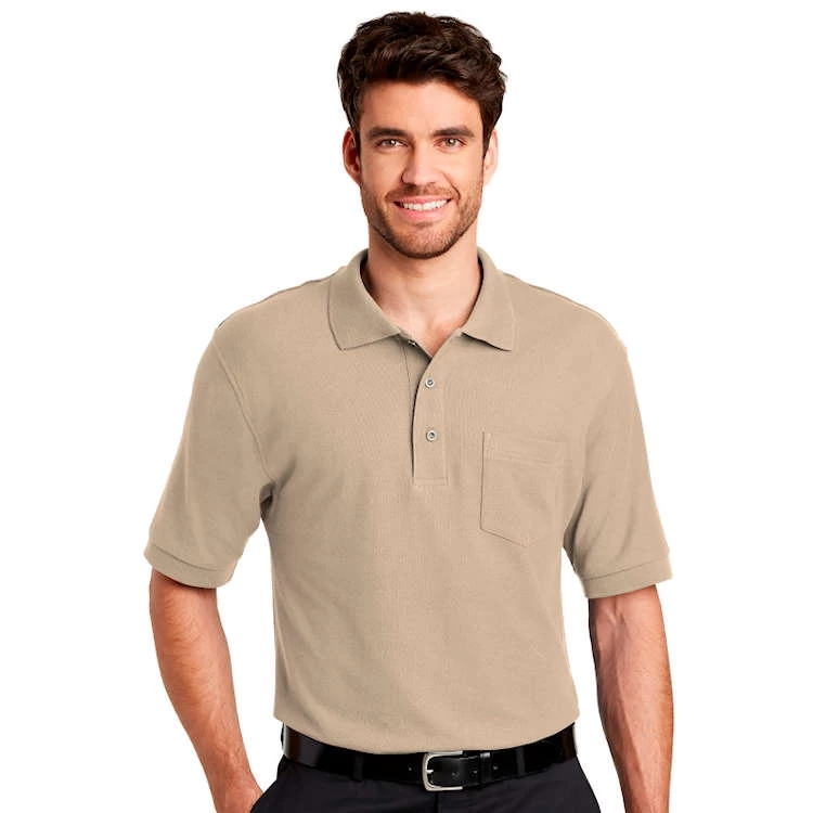 Port Authority® Silk Touch™ Polo With Pocket 1 Port Authority® Silk Touch™ Polo With Pocket