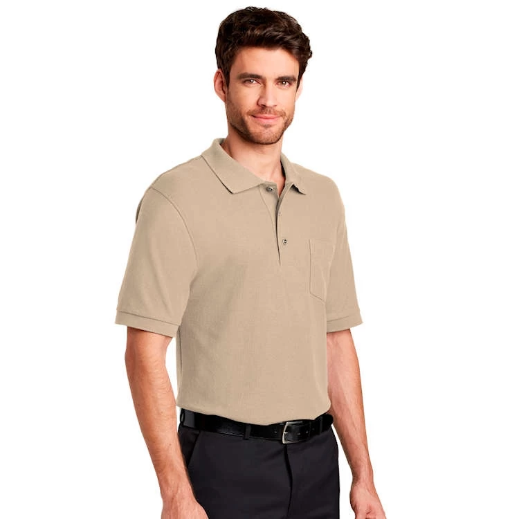 Port Authority® Silk Touch™ Polo With Pocket 2 Port Authority® Silk Touch™ Polo With Pocket - Image 2