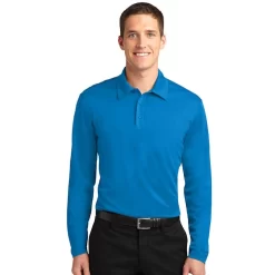 Port Authority® Silk Touch™ Performance Long Sleeve Polo
