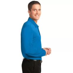 Port Authority® Silk Touch™ Performance Long Sleeve Polo -Outfit Junction Sales Store PAK540LS@2